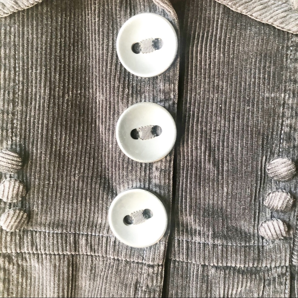 Elephant Corduroy Pea Coat - Picture 3 of 7